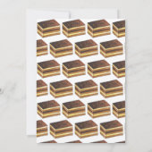 Opera Cake Bruiloftsshower Theeontbijt Feest Kaart (Achterkant)