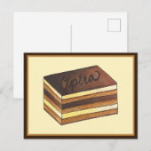 Opéra Cake Franse gebak Patisserie Dessert eten Briefkaart (Voorkant / Achterkant)