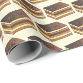 Opéra Cake Franse gebak Patisserie Dessert eten Cadeaupapier (Rol Hoek)