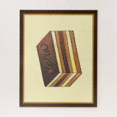 Opéra Cake Franse gebak Patisserie Dessert eten Legpuzzel (Verticaal)