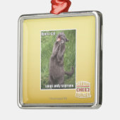 Opera Cat Metalen Ornament (Links)