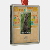 Opera Cat Metalen Ornament (Rechts)