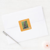 Opera Cat Vierkante Sticker (Envelop)