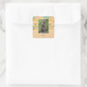 Opera Cat Vierkante Sticker (Tas)