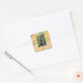 Opera Cat Vierkante Sticker (Envelop)