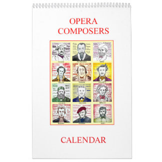 OPERA COMPOSERS wandkalender Kalender