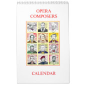 OPERA COMPOSERS wandkalender Kalender (Hoes)