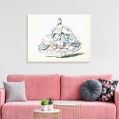 Opera Costume, van het Collectie van Menus Plaisir Canvas Afdruk (Insitu (Woonkamer))