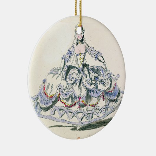 Opera Costume, van het Collectie van Menus Plaisir Keramisch Ornament (Rechts)