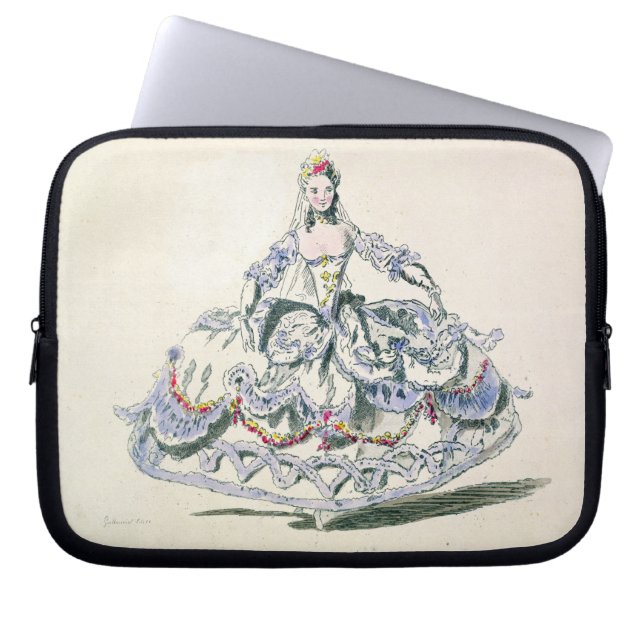 Opera Costume, van het Collectie van Menus Plaisir Laptop Sleeve (Voorkant)