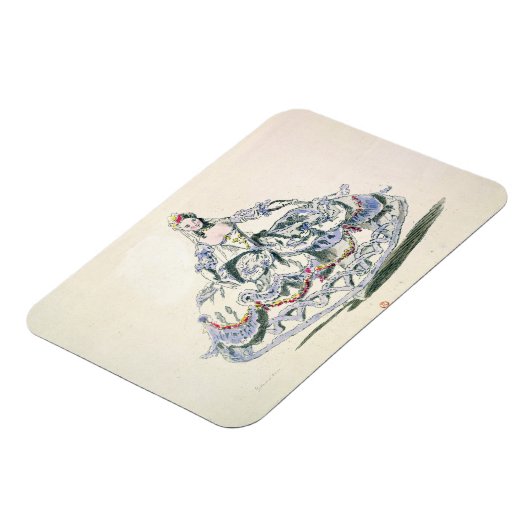 Opera Costume, van het Collectie van Menus Plaisir Magneet (Linkerzijde)