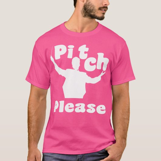 Opera dirigent in het muziekkoor of theater t-shirt (Voorkant)