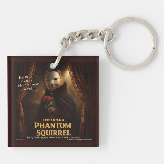 Opera Fantoma Eekhoorn Parodie Sleutelhanger (Achterkant)
