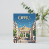 Opéra Frankrijk Briefkaart (Staand voorkant)
