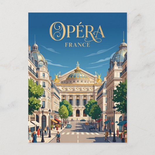 Opéra Frankrijk Briefkaart (Voorkant)