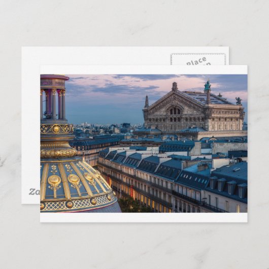 Opéra garnier, Parijs Briefkaart (Voorkant / Achterkant)