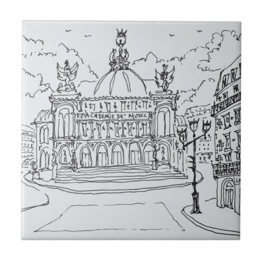 Opéra Garnier | Parijs, Frankrijk Tegeltje (Voorkant)