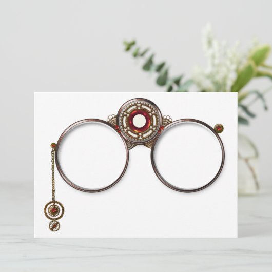 Opera glazen uitnodigingen (Staand voorkant)