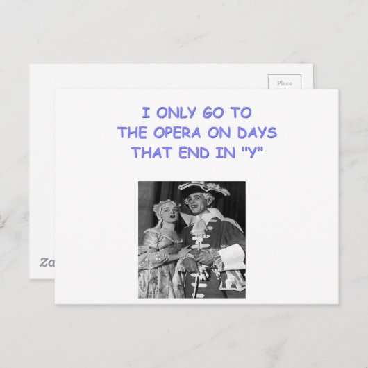 opera grap briefkaart (Voorkant / Achterkant)