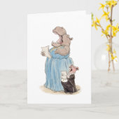 Opera Hippo en Pig Kaart (Gele Bloem)
