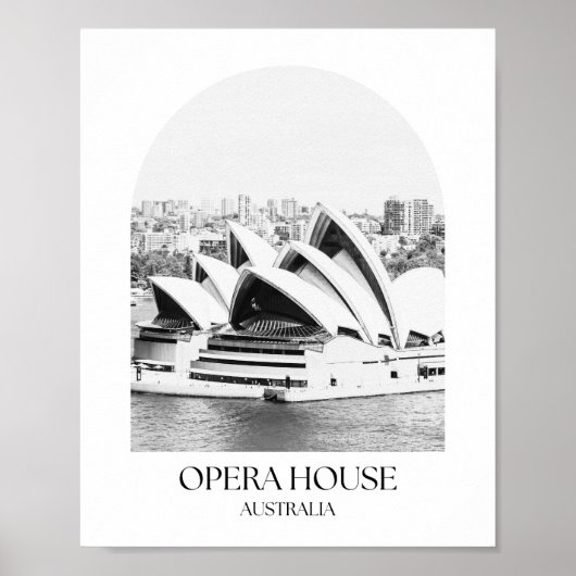 Opera House Australië Arch Fotoprint Poster (Voorkant)
