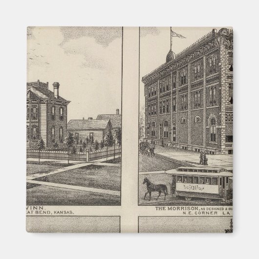 Opera House en Residenties in Kansas Magneet (Voorkant)