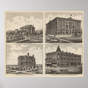 Opera House en Residenties in Kansas Poster