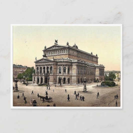 Opera House, Frankfort on Main (d.w.z. Frankfurt a Briefkaart (Voorkant)