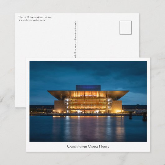 Opera House Kopenhagen Briefkaart (Voorkant / Achterkant)