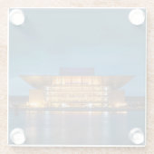 Opera House Kopenhagen Glazen Onderzetter (Achterkant)