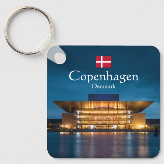 Opera House Kopenhagen Sleutelhanger (Voorkant)