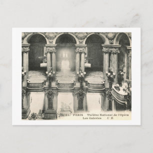 Opera House, Parijs, Franse Vintage Briefkaart