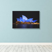 Opera House, Sydney Australia Canvas Afdruk (Insitu (Houten vloer))