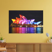 opera house sydney electric canvas afdruk (Insitu (Woonkamer))