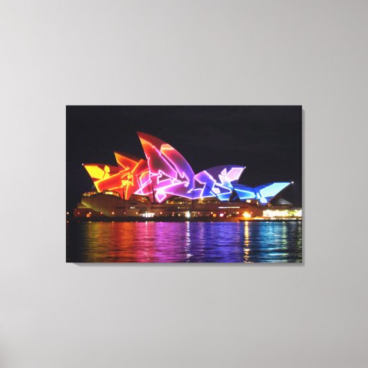 opera house sydney electric canvas afdruk (Voorkant)