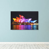 opera house sydney electric canvas afdruk (Insitu (Houten vloer))