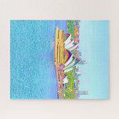 Opera House Sydney Harbor water uitzicht Jigzaag P Legpuzzel (Horizontaal)