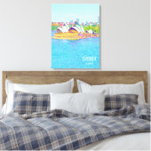 Opera House Sydney Harbour water uitzicht Canvas P (Insitu (Slaapkamer))