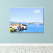 Opera House Sydney Harbour water uitzicht Canvas P (Insitu (Houten vloer))