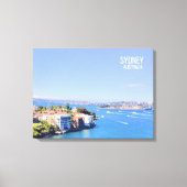 Opera House Sydney Harbour water uitzicht Canvas P (Voorkant)
