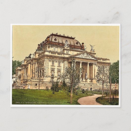 Opera house, Wiesbaden, Hesse-Nassau, Duitsland ma Briefkaart (Voorkant)