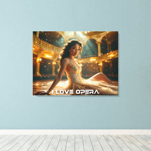 OPERA - I LOVE OPERA CANVAS AFDRUK (Insitu (Houten vloer))