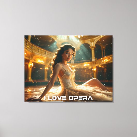 OPERA - IK HOU VAN OPERA CANVAS AFDRUK (Voorkant)