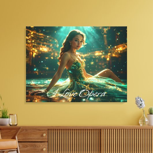 OPERA - IK HOU VAN OPERA CANVAS AFDRUK (Insitu (Woonkamer))