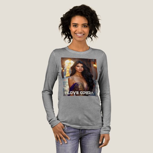 OPERA - IK HOU VAN OPERA Tri-Blend SHIRT (Voorkant)