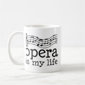 Opera is mijn leven koffiemok (Links)