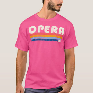 Opera Italië Retro jaren 70 jaren 80 stijl T-shirt