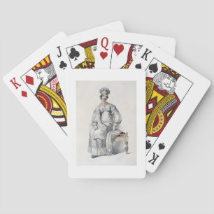 Opera jurk, mode bord van Ackermann Reposi Pokerkaarten