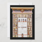 Opera Music Aida door Verdi Party Uitnodiging (Voorkant)