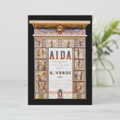Opera Music Aida door Verdi Party Uitnodiging (Staand voorkant)